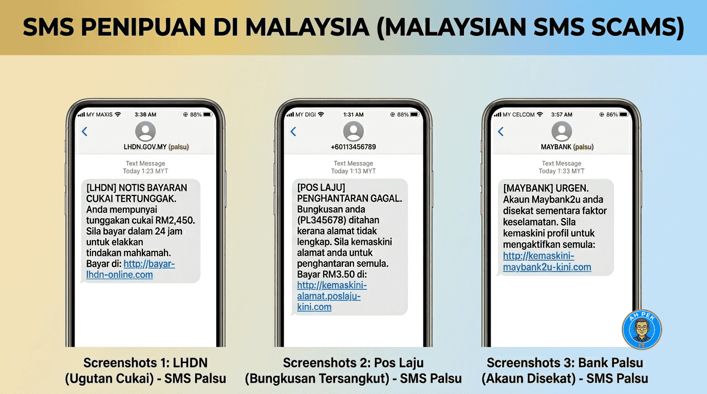 Awas dengan "Surat Berantai Moden" ini! Scammer amat pakar memanipulasi emosi ketakutan dan ketamakan anda untuk memaksa anda menekan pautan bahaya.