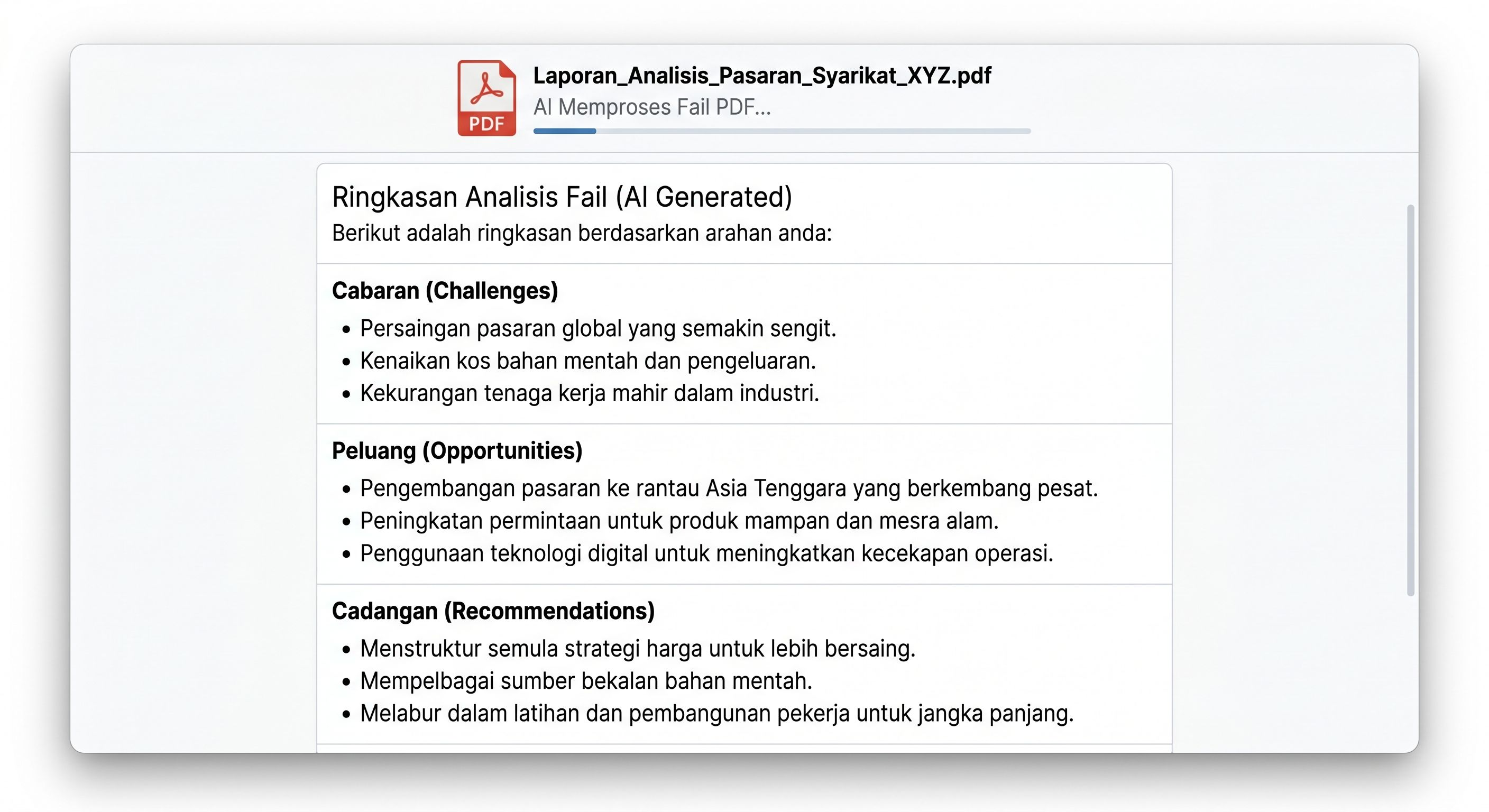 Jangan baca semua! Gunakan prompt ini untuk mengarahkan AI bertindak sebagai mesin penapis. Ekstrak 'Emas' sahaja daripada berpuluh-puluh muka surat laporan yang membosankan.
