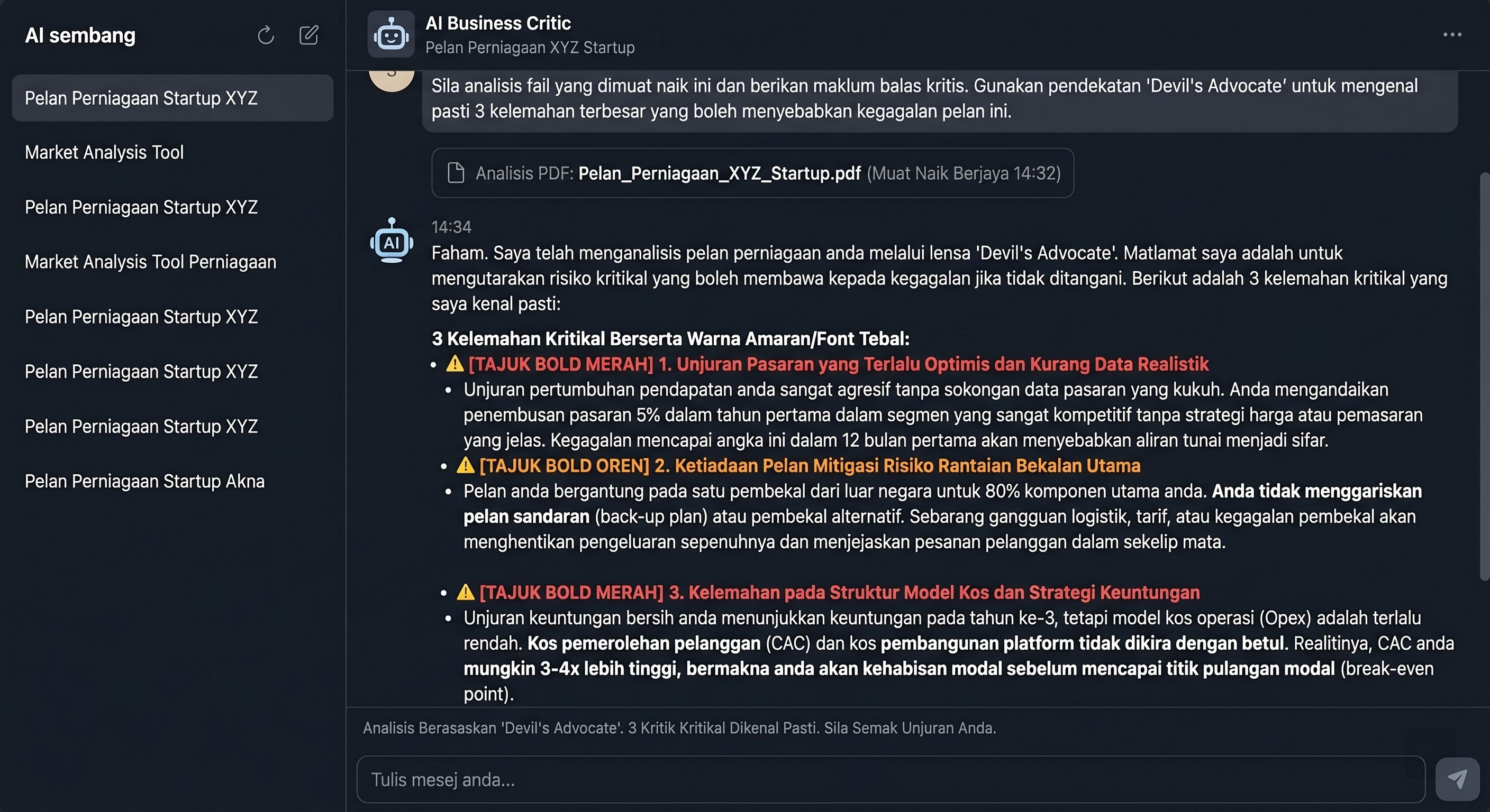 Tingkatkan level anda! Guna AI sebagai 'Peguam Bela Syaitan' (Devil's Advocate) untuk cari titik buta (kelemahan) dalam apa-apa rancangan sebelum pihak pengurusan perasan!