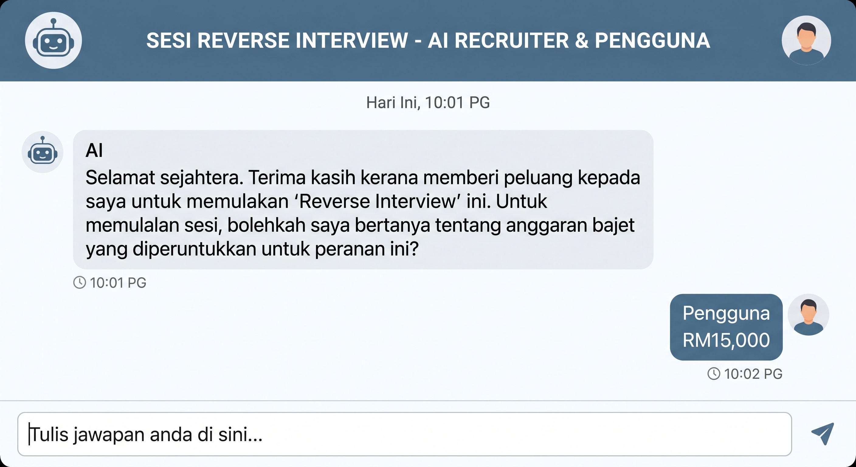 Mentera 'Reverse Interview' — Apabila anda sendiri tidak tahu atau malas nak fikir apa maklumat yang perlu ditaip, serahkan tugas itu kepada AI untuk menemuduga anda langkah demi langkah!
